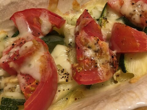 ★簡単★ズッキーニとトマトのチーズ焼き